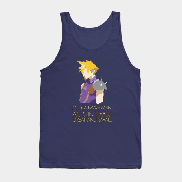 Moving Cloud Strife Quote Tank Top by Kidrock96